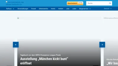 Screenshot of Muenchen.de