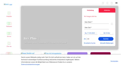 Screenshot of Hvv.de