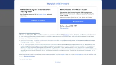 Screenshot preview of rnd.de