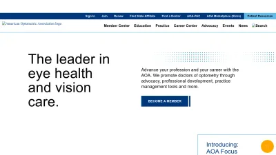 Screenshot of Aoa.org
