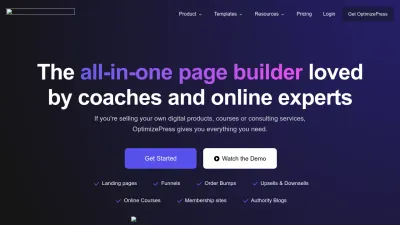 Screenshot preview of optimizepress.com