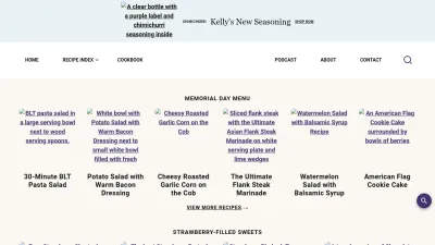 Screenshot preview of justataste.com