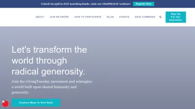 Screenshot of Givingtuesday.org