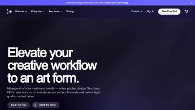 Screenshot preview of frame.io