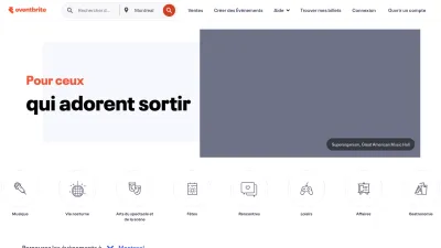 Screenshot preview of eventbrite.fr