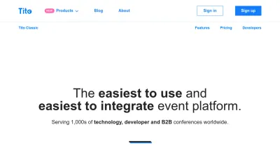 Screenshot of Ti.to