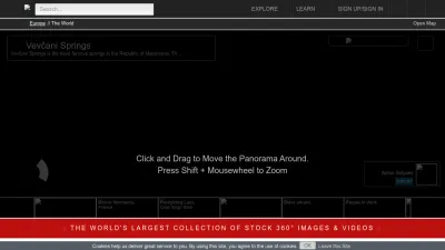 Screenshot of 360cities.net