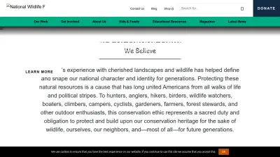 Screenshot preview of nwf.org