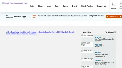 Screenshot of Gpb.org