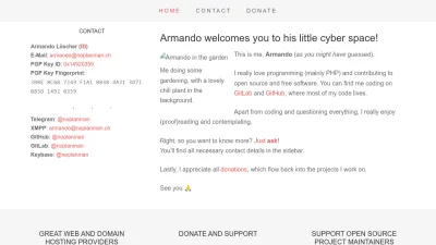 Screenshot of Noplanman.ch