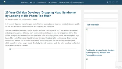 Screenshot of Odditycentral.com