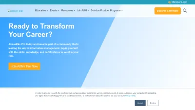 Screenshot of Aiim.org