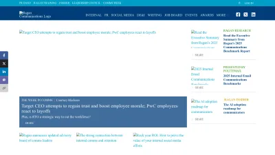Screenshot of Ragan.com