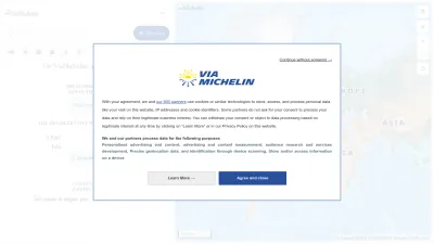 Screenshot of Viamichelin.com