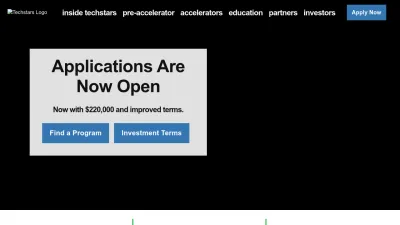 Screenshot of Techstars.com