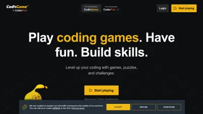 Screenshot preview of codingame.com