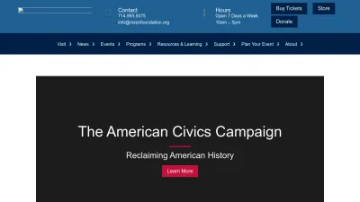 Screenshot of Nixonfoundation.org