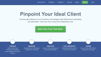 Screenshot of Adespresso.com