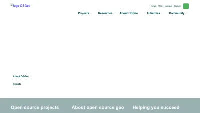 Screenshot preview of osgeo.org
