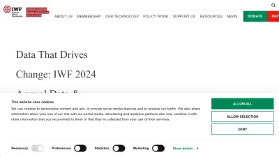 Screenshot of Iwf.org.uk