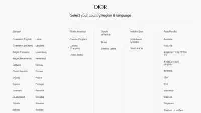 Screenshot preview of dior.com