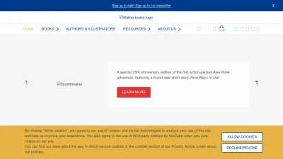 Screenshot of Walker.co.uk