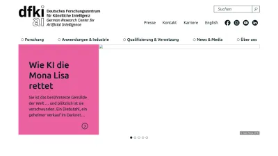 Screenshot of Dfki.de