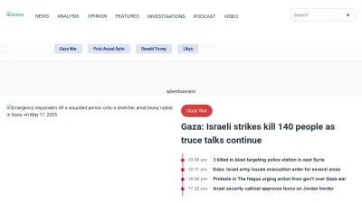 Screenshot of Newarab.com