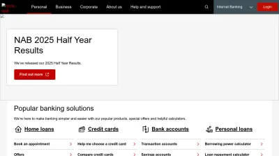 Screenshot of Nab.com.au