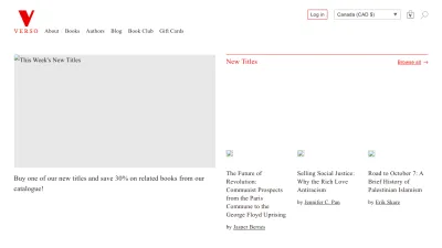 Screenshot of Versobooks.com