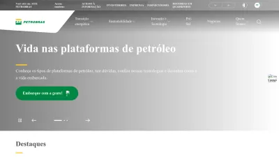 Screenshot of Petrobras.com.br