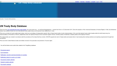 Screenshot of Tbinternet.ohchr.org