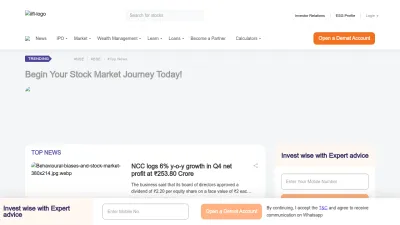 Screenshot preview of indiainfoline.com