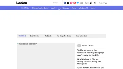 Screenshot preview of laptopmag.com
