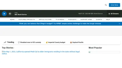 Screenshot of Kpbs.org