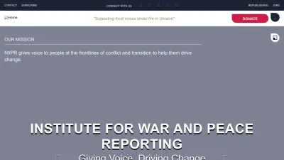 Screenshot preview of iwpr.net
