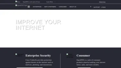 Screenshot of Opendns.com