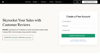 Screenshot of Trustindex.io
