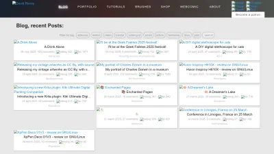 Screenshot of Davidrevoy.com