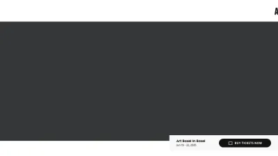 Screenshot of Artbasel.com