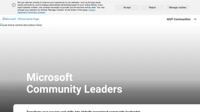 Screenshot preview of mvp.microsoft.com