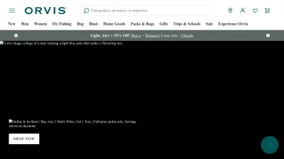 Screenshot preview of orvis.com