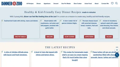 Screenshot preview of dinneratthezoo.com