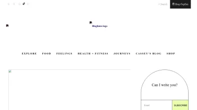 Screenshot preview of blogilates.com