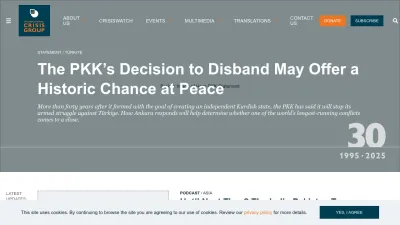 Screenshot of Crisisgroup.org
