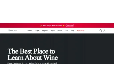 Screenshot of Winefolly.com