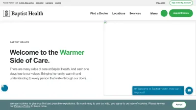 Screenshot of Baptisthealth.net