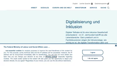 Screenshot of Bmas.de