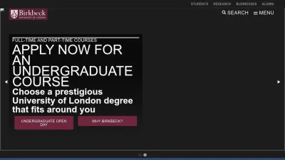 Screenshot of Bbk.ac.uk
