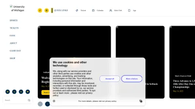 Screenshot of Mgoblue.com